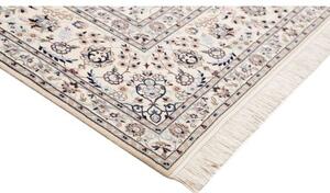 Tappeto Nain 6la Medaglione Floreale Avorio Blu Scuro 209x316 Cm