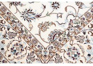 Tappeto Nain 6la Floreale Avorio Blu Quadrato 156x161 Cm