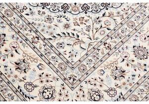 Tappeto Nain 6la Medaglione Floreale Avorio Blu Scuro 209x316 Cm