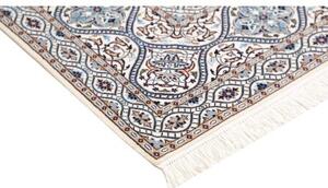 Tappeto Nain 6la Stilizzato Blu Scuro Avorio Quadrato 207x205 Cm