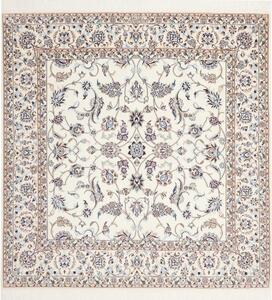 Tappeto Nain 6la Floreale Avorio Blu Quadrato 156x161 Cm