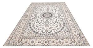 Tappeto Nain 6la Medaglione Floreale Avorio Blu Scuro 209x316 Cm