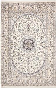 Tappeto Nain 6la Medaglione Floreale Avorio Blu Scuro 209x316 Cm