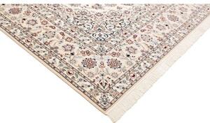 Tappeto Nain 6la Medaglione Floreale Avorio Blu 207x314 Cm