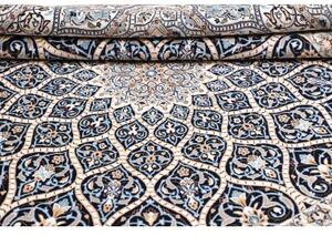 Tappeto Nain 6la Stilizzato Blu Scuro Avorio Quadrato 207x205 Cm