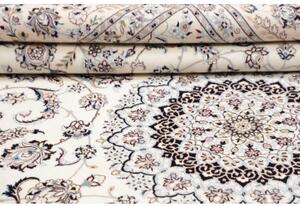 Tappeto Nain 6la Medaglione Floreale Avorio Blu Scuro 209x316 Cm
