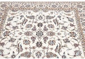 Tappeto Nain 6la Floreale Avorio Blu Quadrato 156x161 Cm