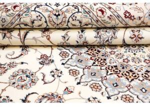 Tappeto Nain 6la Medaglione Floreale Avorio Blu 207x314 Cm