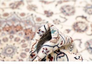 Tappeto Nain 6la Medaglione Floreale Avorio Blu 207x314 Cm