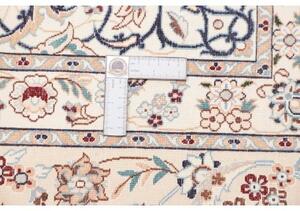 Tappeto Nain 6la Medaglione Floreale Avorio Blu 207x314 Cm