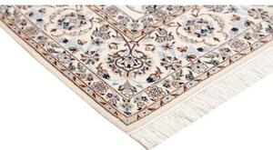 Tappeto Nain 6la Floreale Avorio Blu Quadrato 156x161 Cm