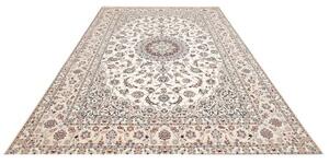 Tappeto Nain 6la Medaglione Floreale Avorio Blu 207x314 Cm