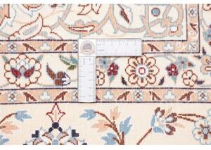 Tappeto Nain 6la Medaglione Floreale Avorio Blu Scuro 204x298 Cm