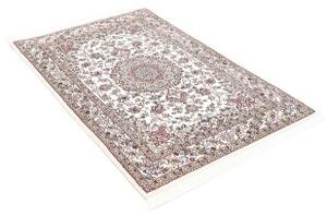 Tappeto Nain 9la Medaglione Floreale Avorio Rosa Antico 102x152 Cm