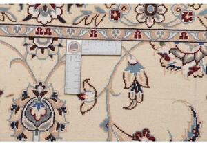 Tappeto Nain 9la Floreale Avorio Blu Scuro Corsia 90x332 Cm