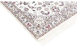 Tappeto Nain 6la Medaglione Floreale Avorio Blu Scuro 86x120 Cm