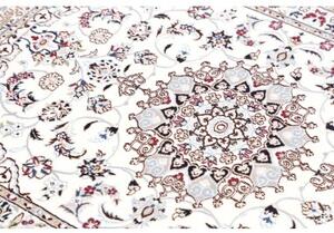 Tappeto Nain 6la Medaglione Floreale Avorio Blu Scuro 86x120 Cm