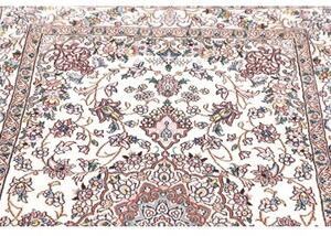 Tappeto Nain 9la Medaglione Floreale Avorio Rosa Antico 102x152 Cm