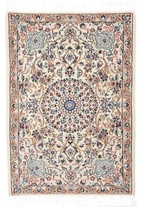 Tappeto Nain 9la Medaglione Floreale Avorio Blu Cielo 65x95 Cm