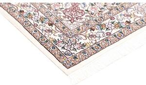 Tappeto Nain 9la Medaglione Floreale Avorio Rosa Antico 102x152 Cm