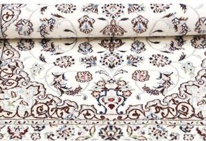 Tappeto Nain 6la Medaglione Floreale Avorio Blu 86x123 Cm
