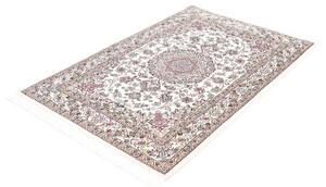 Tappeto Nain 9la Medaglione Floreale Avorio Rosa Antico 102x152 Cm