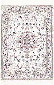 Tappeto Nain 6la Medaglione Floreale Avorio Blu Scuro 86x120 Cm