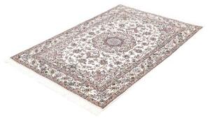 Tappeto Nain 9la Medaglione Floreale Avorio Blu 107x156 Cm