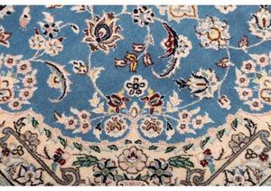 Tappeto Nain 6la Medaglione Floreale Azzurro Avorio 82x127 Cm