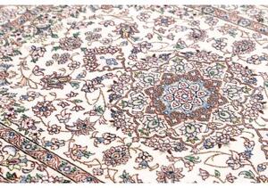 Tappeto Nain 9la Medaglione Floreale Avorio Blu 107x156 Cm