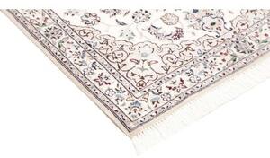 Tappeto Nain 6la Medaglione Floreale Avorio Blu 83x127 Cm
