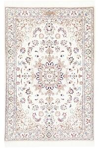 Tappeto Nain 6la Medaglione Floreale Avorio Blu 83x127 Cm