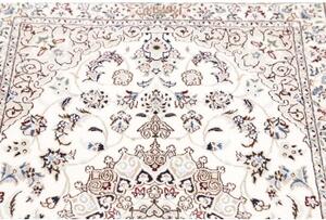 Tappeto Nain 6la Medaglione Floreale Avorio Blu 83x127 Cm