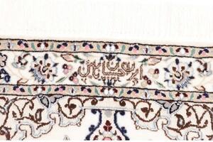 Tappeto Nain 6la Medaglione Floreale Avorio Blu Scuro 82x120 Cm