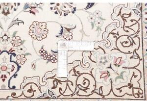 Tappeto Nain 6la Medaglione Floreale Avorio Blu Scuro 82x120 Cm
