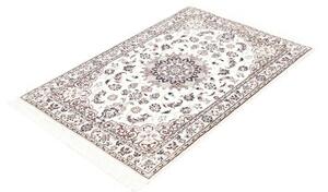 Tappeto Nain 6la Medaglione Floreale Avorio Blu Scuro 82x120 Cm
