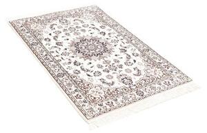 Tappeto Nain 6la Medaglione Floreale Avorio Blu Scuro 82x120 Cm