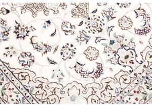 Tappeto Nain 6la Medaglione Floreale Avorio Blu 83x127 Cm
