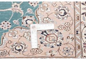 Tappeto Nain 6la Medaglione Floreale Verde Petrolio Avorio 109x145 Cm
