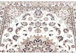 Tappeto Nain 6la Medaglione Floreale Avorio Blu Scuro 82x120 Cm