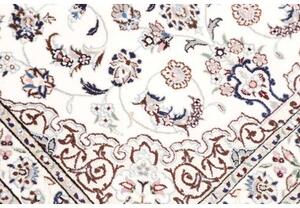 Tappeto Nain 6la Medaglione Floreale Avorio Blu Scuro 82x120 Cm