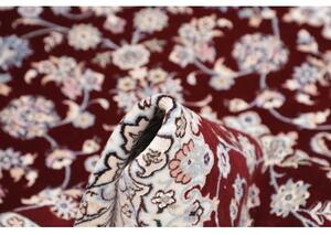 Tappeto Nain 6la Medaglione Floreale Bordeaux Avorio 105x165 Cm