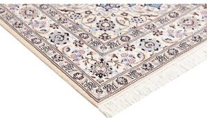 Tappeto Nain 6la Medaglione Floreale Azzurro Avorio 160x203 Cm
