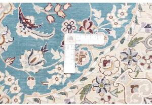 Tappeto Nain 6la Medaglione Floreale Azzurro Avorio 83x121 Cm