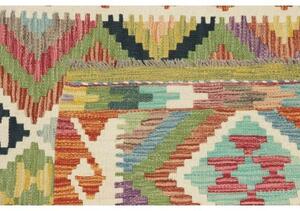 Tappeto Kilim Geometrico Multicolore 100x192 Cm