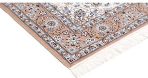 Tappeto Nain 6la Medaglione Floreale Avorio Rosa Antico 103x150 Cm