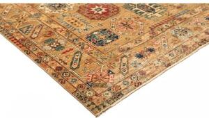 Tappeto Floralia Geometrico Ocra Blu Petrolio 167x243 Cm
