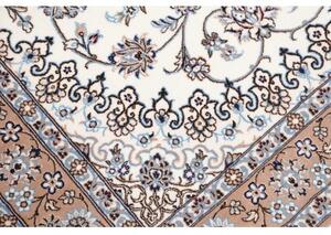Tappeto Nain 6la Medaglione Floreale Avorio Rosa Antico 103x150 Cm