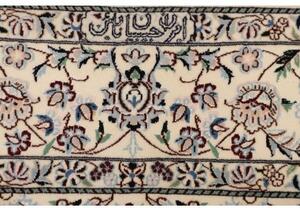 Tappeto Nain 6la Medaglione Floreale Avorio Blu 134x207 Cm