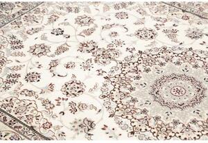 Tappeto Nain 6la Medaglione Floreale Avorio Blu 134x207 Cm